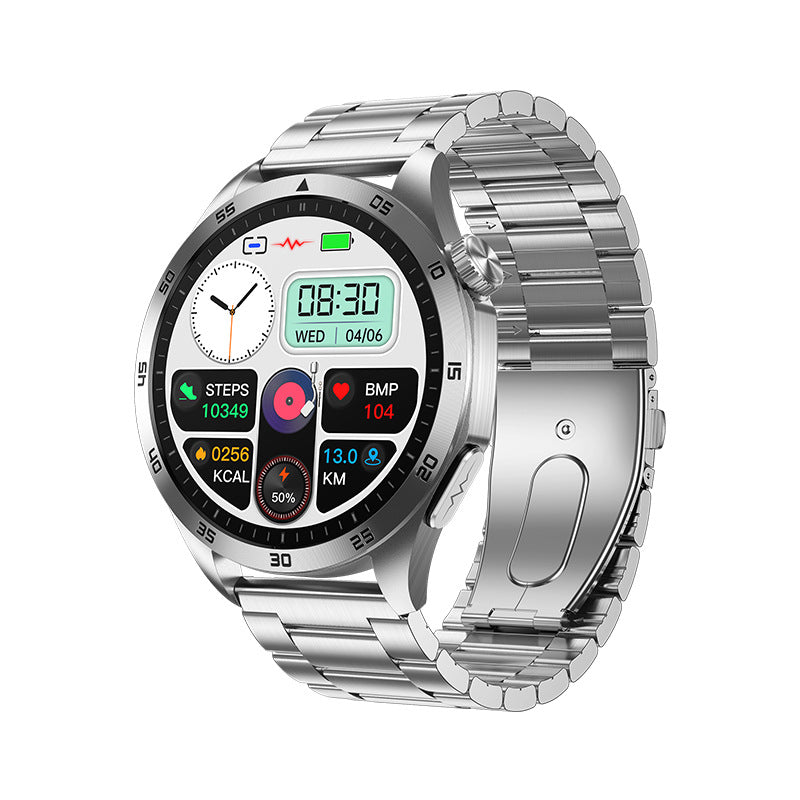 Cross-Border New Smart Watch Et485 Bluetooth Call Ecg Blood Pressure Blood Oxygen Heart Rate Blood Pressure Body Temperature