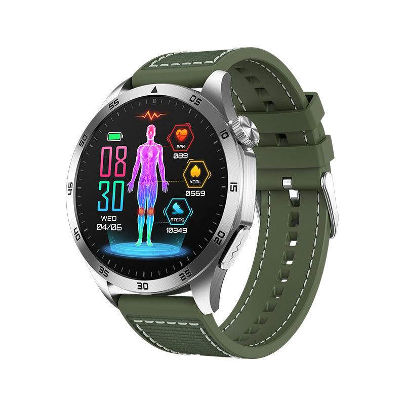 Cross-Border New Smart Watch Et485 Bluetooth Call Ecg Blood Pressure Blood Oxygen Heart Rate Blood Pressure Body Temperature